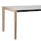 Armen Living Fineline Indoor Outdoor 80" Rectangle Dining Table in Light Eucalyptus Wood and Super Stone LCFLDIWDLT - alternate 7